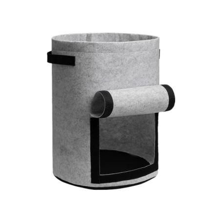 Felt 3pcs Potato Grow Bag with Lid 10Gallon Planter with Handle and Harvest Window Potato Tomato and Vegetable Mushroom Grow Bag