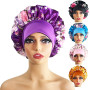 Silk Sleeping Cap Night Hat Head Cover Bonnet Satin Cheveux Nuit For Curly Hair Care Women Beauty Maintenance Designer