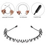 6Pcs Fashion Men's Metal Hairband Unisex Black Wavy Hair Head Hoop Band Women Unisex Flexible Sport Headband Hair Accessories