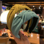 Female Retro Knitting Headband Solid color Knotted Hairband Head Bands Simple Wide Knot Hair Hoop Bezel Hair Accessories