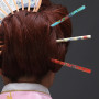 Hair jewelry Ethnic flower hair clips Coiled hairwear hair sticks headbands women lady chopsticks hairpin accessories 2 pcs/set