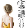 Korean Style Hairpin Comb U Shape Braiding Twist Fork Curly Hair Clip Fashion Women Styling Tool Hair Sticks Hair Accessories