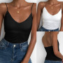 Sexy Women Thin Wild Solid Camis Vest Tank Tops Female Strap Basic Tops Slim Sleeveless Camisole