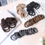 20-100 Pcs Hair Bands for Women Seamless Ponytail Fashion Pure Colorful Elastics Hair Ring Girls Hair Accessory