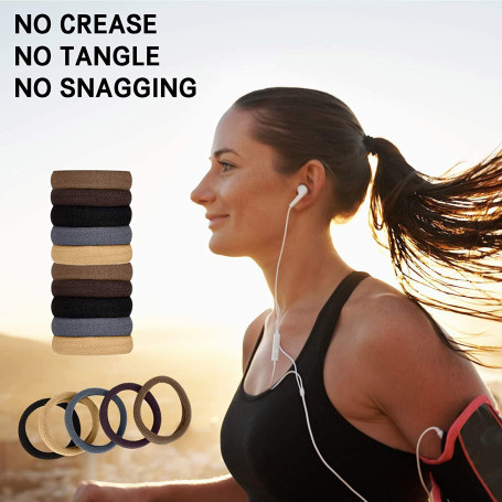 20-100 Pcs Hair Bands for Women Seamless Ponytail Fashion Pure Colorful Elastics Hair Ring Girls Hair Accessory