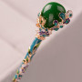 Chinese Ancient Style Hairpins Clips Imitation Jade Headpieces Classical Hair Sticks for Women Cheongsam Hair Accessories