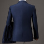 Original Design Navy Blue Two-Piece Suits for Men for Formal Occasions,Weddings Elegant Blazers Evening Dress(Customized Size)