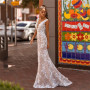 Beach Lace Appliques Mermaid Sleeveless Wedding Dresses  For Women V- Neck Backless Bridal Gowns Custom Made Robe De Mariée