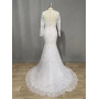 Elegant Wedding Dresses for Women Mermaid Long Sleeve Lace Applique Boho Bridal Dress Bride Gowns Vestidos De Noiva Custome Made