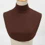 Fake False Collars Muslim Womens Modal Half Collar Fashion Solid Color Turtleneck High Neck Cover Islamic Detachable Neck Collar