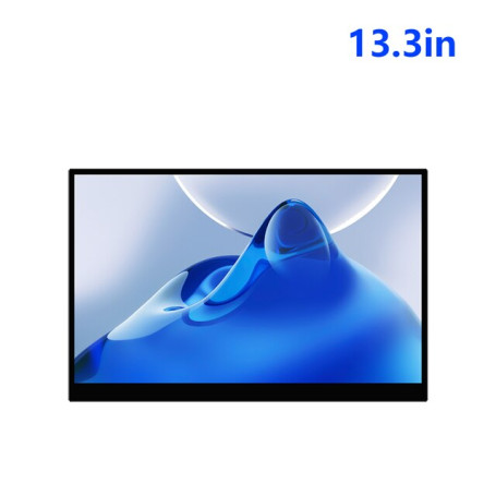 Ultra Slim Portable Monitor 2xUSB-C Headphone Output Monitor with Bracket IPS Gaming Monitor for PC