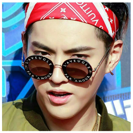 Warbled Retro Luxury Brand Designer Bee Frame Circle Sun Glasses Fashion Eyewear Unisex