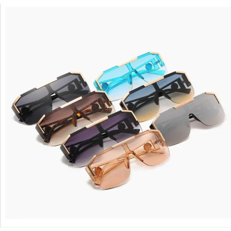 Luxury Oversized Men Sunglasses Brand Designer Sun Glasses For Women Fashion Gradient Square Shades