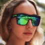 Fashion Polarized Sunglasses For Men Square Oversized Anti Glare Driver Mirror