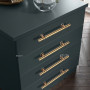 Drawer Cupboard Knob Furniture Wardrobe Handle Solid T Bar Kitchen Cabinet Hardware Black Gold Zinc Alloy Furniture Drawer Knobs