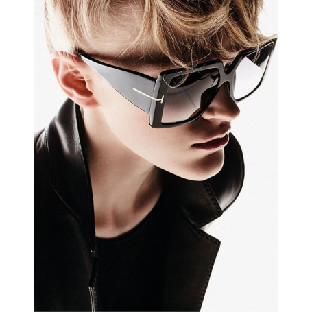 Luxury Square Sunglasses Women Men Retro Brand Designer Plastic Frame Oversized