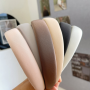 Fashion Solid Color Wide Hair Bands Vintage Elastic Thicken Hair Accessories for Women