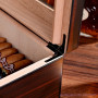 Hot Cedar Cigar Box Simple Quality Design Luxury Soft Portable Humidifier Cigarette Box Humidifier 258x218x106mm Max50