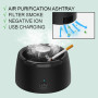 Ashtray with Air Purification Smoke Removal Ashtray Automatic Smoke Filter Air Purifier Cigarette Ash Tray USB Charging for Home
