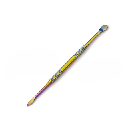 Mini Metal Tobacco Spoon Sniffer Snorter Medicine Bottle Powder Shovel Cigarette Maker Cleaning Soot Oil Smoke Pipe Accessories