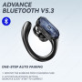 XT80 Bluetooth 5.3 Earphones True Wireless Headphones with Mic Button Control Noise Reduction Earhooks Waterproof Headset