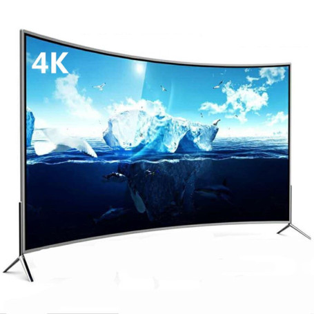Frameless Curved Android Smart Tv 100 Inch Curved 70 Inch 65 Inch 85 Inch 4k Television Led Luxury Curve Tv