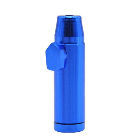Pocket Aluminum Snuff Snorter Snuff Bottle Dispenser Bullet Shape Metal Snuff Bottle Lighters Smoking Accessories Sniff Devices