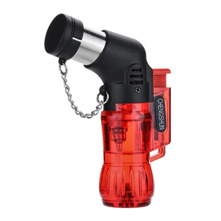 Powerful Jet Flame Butane Gas Transparent Body Design Refillable Adjustable Butane Jet Torch Lighter BBQ Flame Ignition Tools