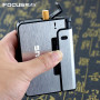 Multifunctional Portable Automatic Smoke Metal Cigarette Case Lighter Case Cigarette Tool Outdoor Tool Men's Boutique Gift