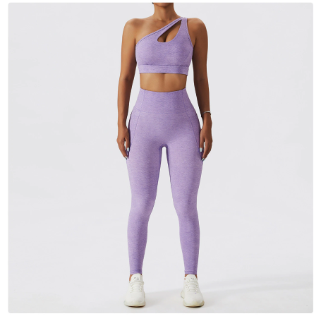 2 Piece Yoga Clothes Women's Tracksuit Athletic Wear Pilates Fitness Suit Gym Workout Push Up Clothes Sports Bra Leggings Suit