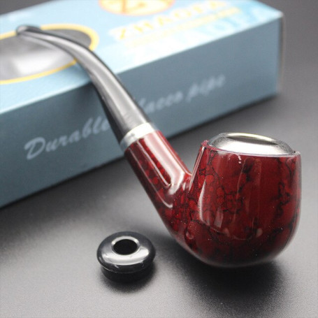 Dual Purpose Portable Resin Smoking Pipe Tobacco Pipe Detachable wipe resin pipe Cigarette Accessories Gift Durable Smoking Tool