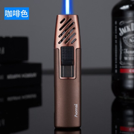 New Personality Small Airbrush Gas Lighter Visible Gas Window Metal Inflatable Lighters Cigarette Cigar Accessories Gift For Man