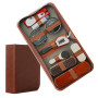 Horse hair brush leather shoes oil set 9-piece 11-piece leather shoes brush leather care set.