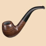 1 Pcs Ebony Wooden Pipe Smoking Accessories Ebony Pipe Durable Smoking Accessories Wooden Tobacco Cigarettes Cigar Pipes