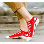 2 Pairs Of Funny Shoe Print Socks Fashion Harajuku Style Hip-Hop Cute Soft Women's Slippers And Socks