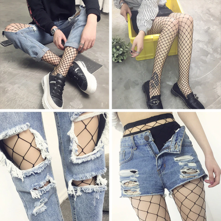 Sexy Fishnet Pantyhose Women Mesh Tights Hollow Out Stockings