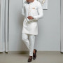 The Personality Dashiki National Style Casual Free Elegant Banquet Dress For Important Occasions Long-Sleeved Shirt Pants Suit
