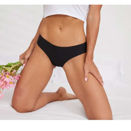 3PCS/Set Seamless Women's Panties Solid Silk Satin Underwear Soft Comfort Briefs Sexy Lingerie Sports Cozy Underpants