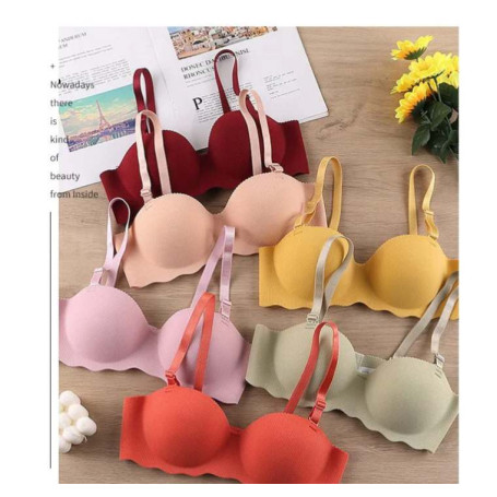 Sexy Bras Push Up Seamless Underwear for Women Solid Color Wireless Lingerie One-pieces Gather Convertible Straps Brassiere