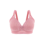 Plus Size Bra For women Push Up Bra Stripe pattern Wireless Bralette Breathable Bra Underwear lingerie