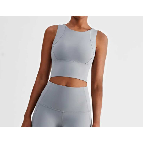 Women Sports Bra Gym Fitness Vest Push Up Shock Absorption Bra Running Training Sports Top Active Wear Yoga Tops