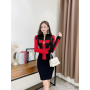 Zipper Pattern Pullover Sweater Pencil Dress Sexy Women Knitted Sheath Bodycon Dresses