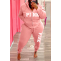 Tracksuit Women's Letter Pattern Plus Size Clothing Two Piece Sets Long Sleeved Hoodies Fashion