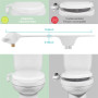 Toilet Bidet Ultra-Slim Seat Attachment With Brass Inlet Adjustable Water Pressure Bathroom Hygienic Shower