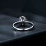 U 1.0CT D Color VVS1 EX Moissanite Ring Zircon Flower Circled Shaped Wedding Engagement Ring