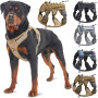 Reflective Tactical Harness For Large Small Dogs Training Vest Leash Pet Harness And Leash Set For Dog Outdoor Adjustable Padded