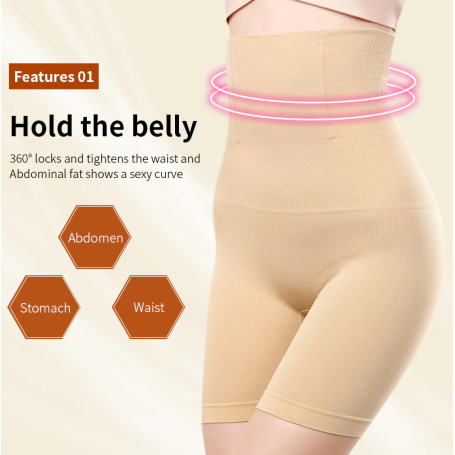 Women Tummy Control Shorts High Waist Panty Mid Thigh Body Shaper Bodysuit Shaping Lady