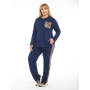 Plus Size Two Pieces Sets Women Outfits Track Suit Leopard with Pocket Two Ply Fleece