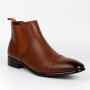 Men's Classic Retro Chelsea British Leather Ankle Casual Short Boots High-Top Shoes Plus Sizes