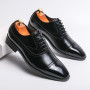 Business Dress Shoes For Men Plus Size 38-46 Derby Footwear Formal Fashion Patchwork Oxfords